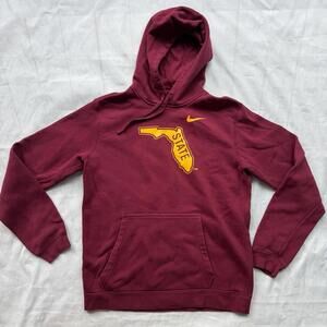 Nike Mens Florida State Seminoles Garnet Retro Fleece Pullover Hoodie Medium M